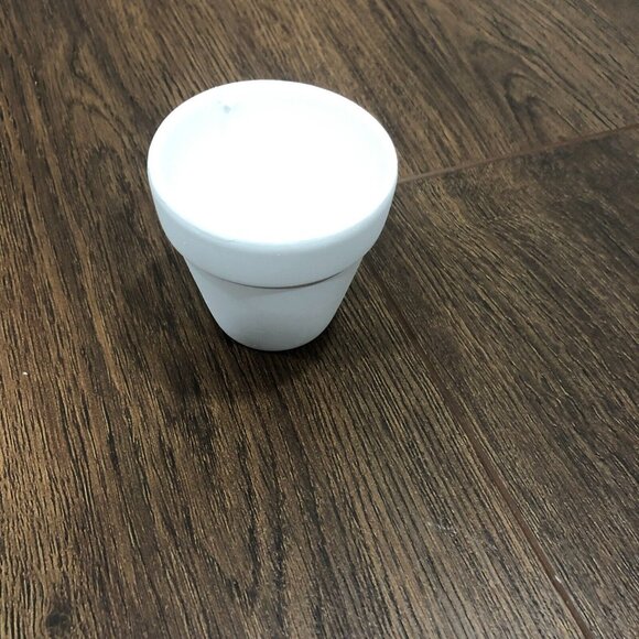 8 PCS Small Mini White Clay Pots with Drainage Hole 2.5 in Terra Cotta Pot - Picture 5 of 11